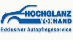 Logo Hochglanz von Hand, exklusive Autopflege, Berlin